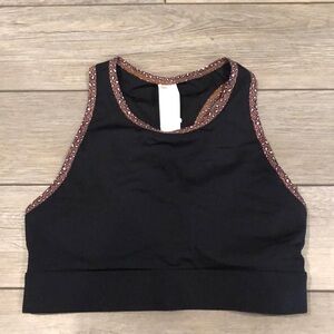 Black Leopard Women's Sports Bra